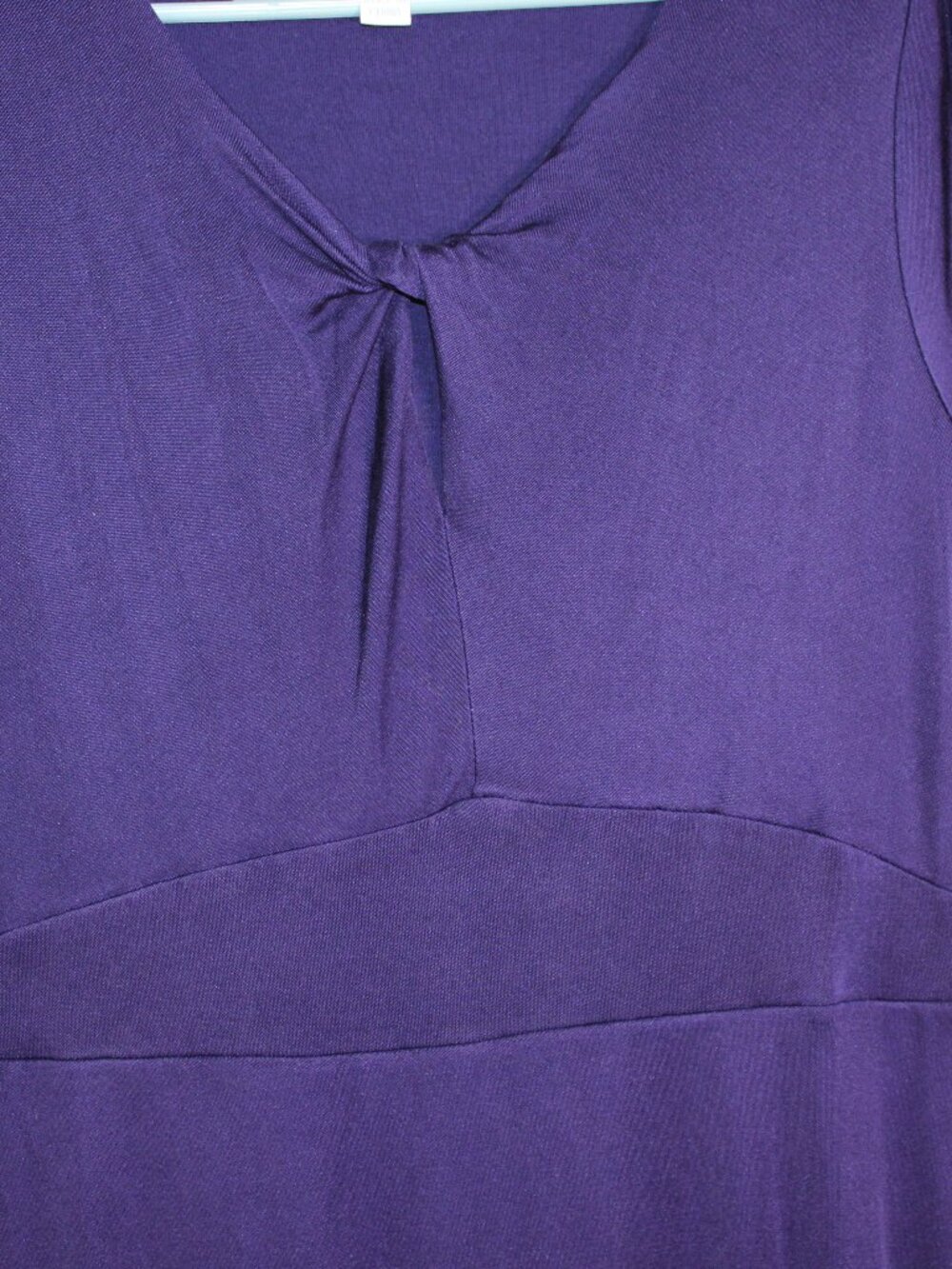 Boden Women's 8L Purple Midi-Length Twisted Front Keyhole Neckline Dress - Picture 4 of 13